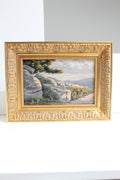 Huile sur panneau « Forêt de Fontainebleau » signée Meerschaut 1904 cadre doré