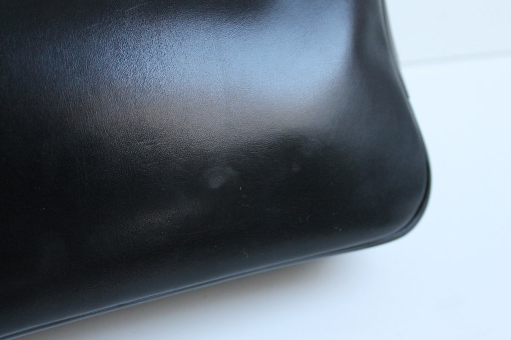 Hermès sac à main modèle Plume en cuir noir