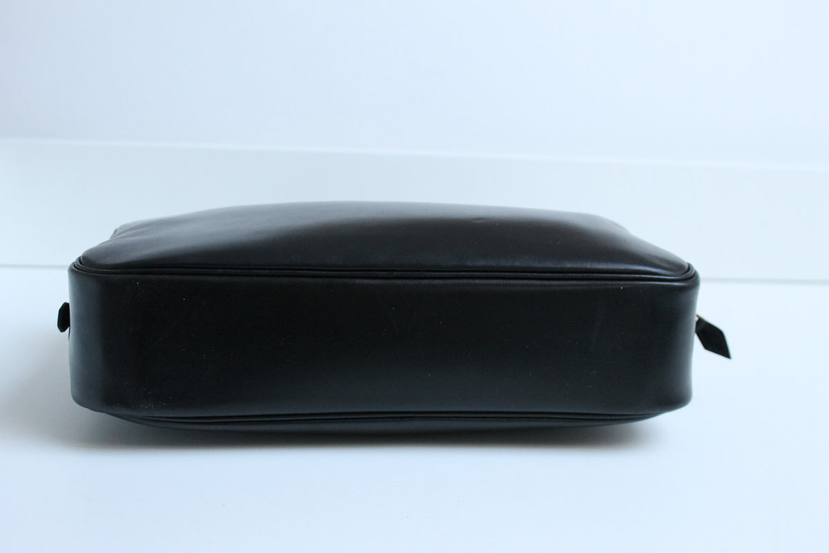 Hermès sac à main modèle Plume en cuir noir