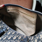 Dior sac à main bowling en toile Dior oblique bleu marine et beige