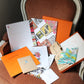 Hermès coffret collector "La Soie" set documentaire comprenant 7 fascicules