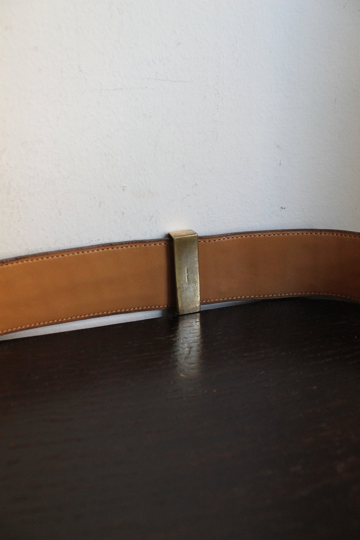 Hermès ceinture modèle "Collier de Chien" Médor en cuir de crocodile noir verni