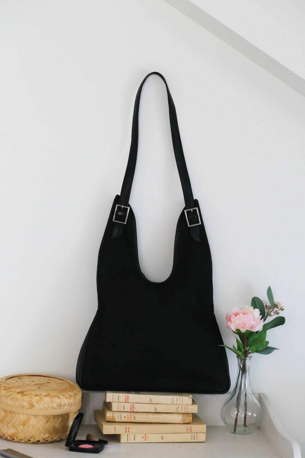 Hermès sac à main modèle Massaï en cuir et toile