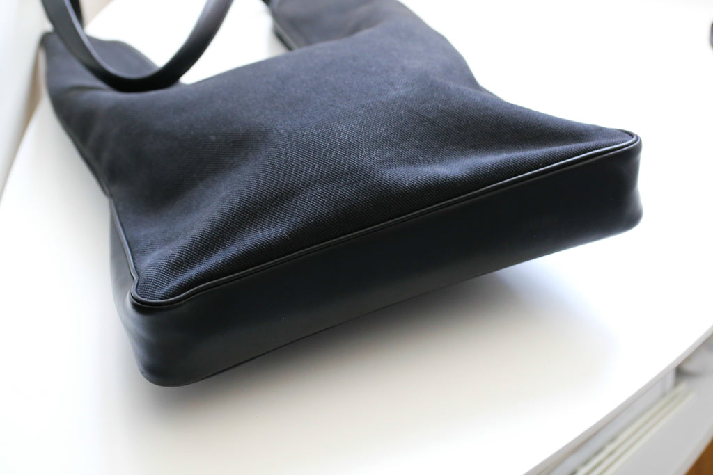 Hermès sac à main modèle Massaï en cuir et toile