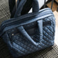 Chanel Trolley Cocoon en nylon bleu et cuir