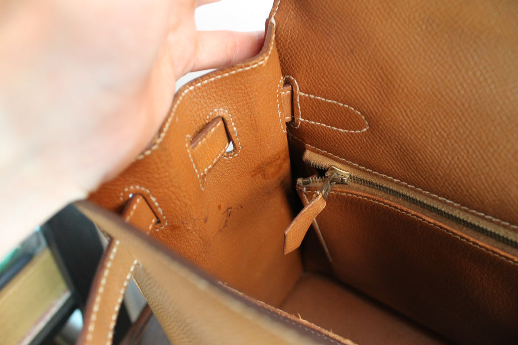 Hermès sac à main modèle Kelly Sellier 32 epsom gold