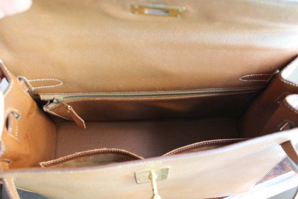 Hermès sac à main modèle Kelly Sellier 32 epsom gold
