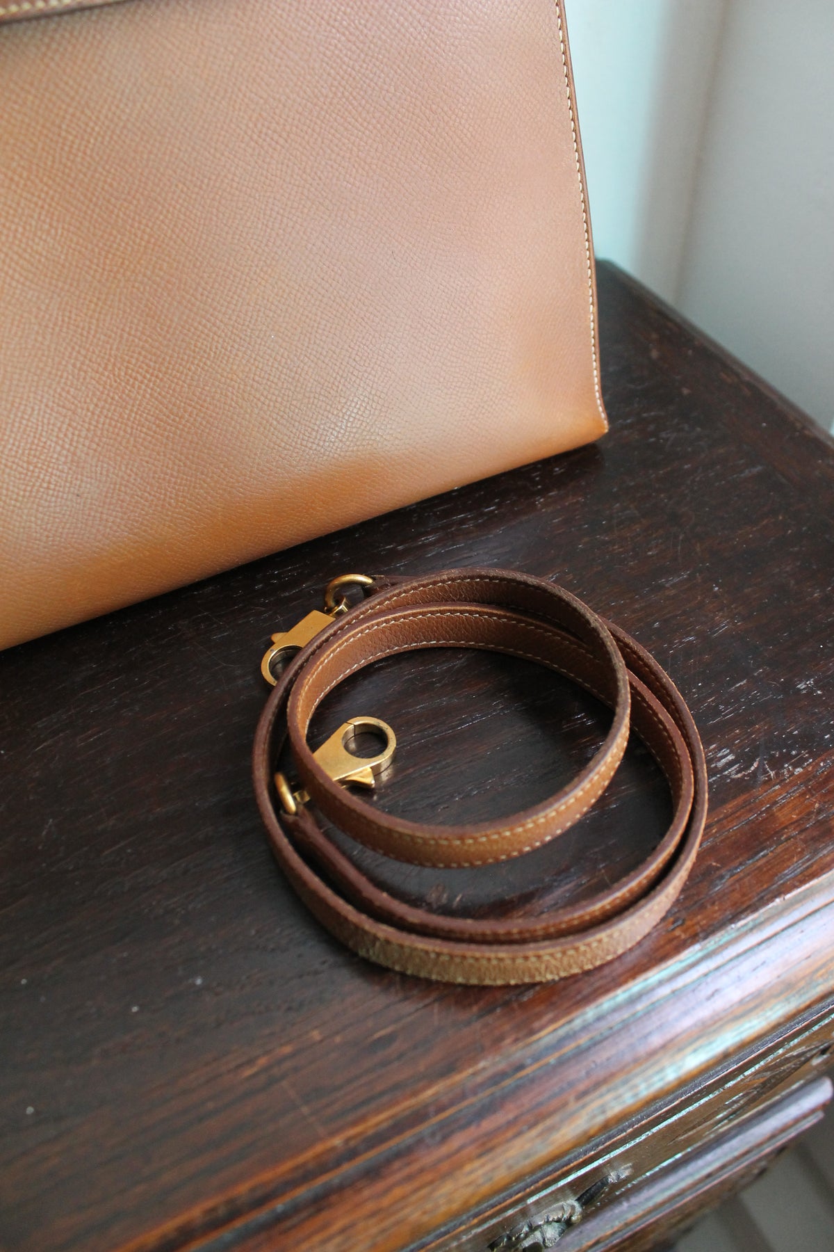 Hermès sac à main modèle Kelly Sellier 32 epsom gold