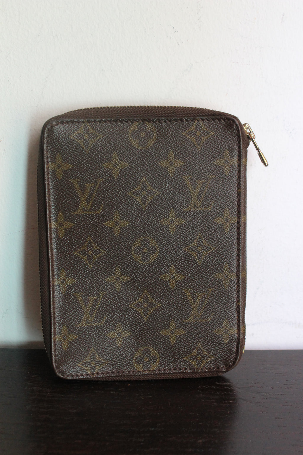 Louis Vuitton protège-cahier vintage en toile monogram et cuir came