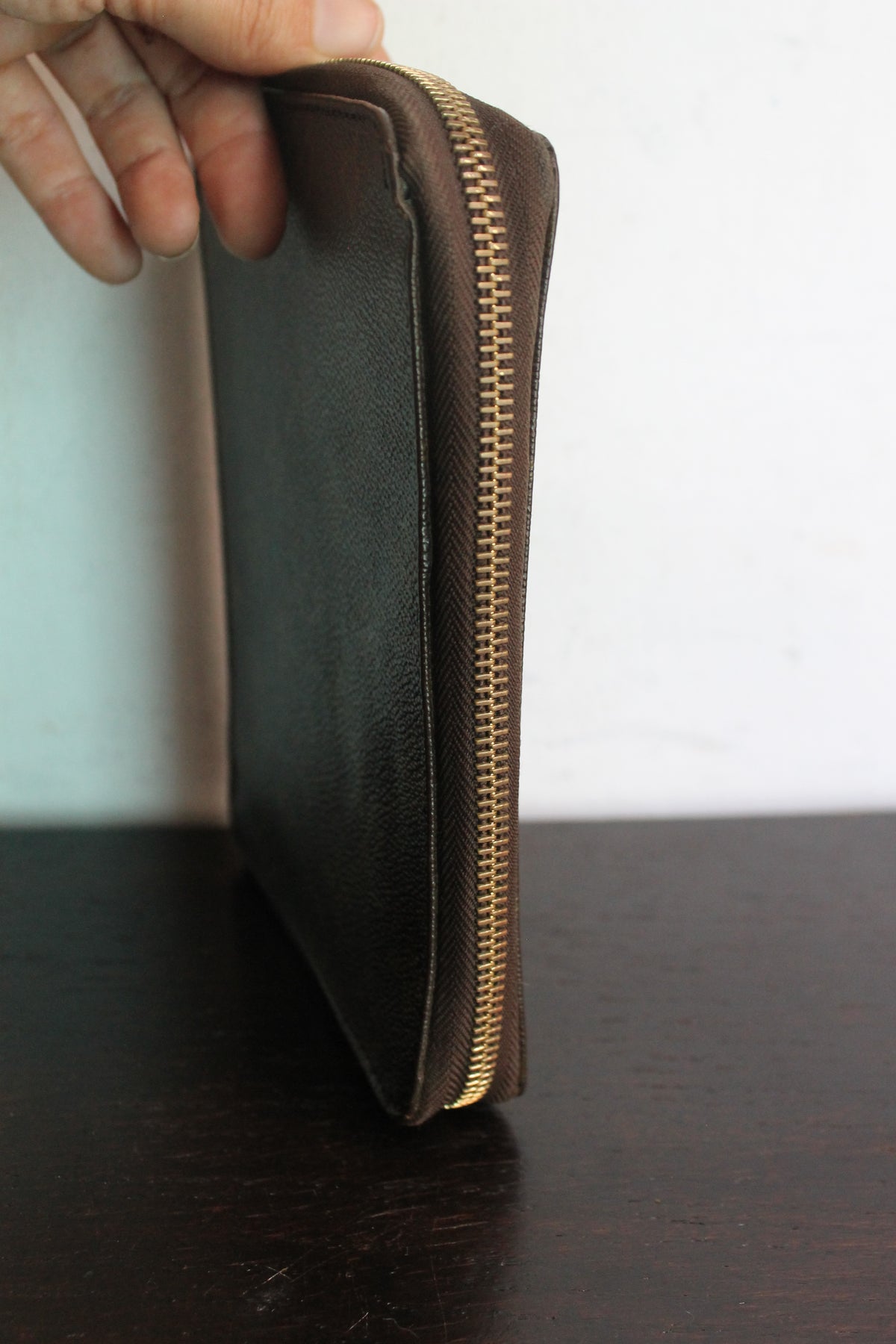 Louis Vuitton protège-cahier vintage en toile monogram et cuir came