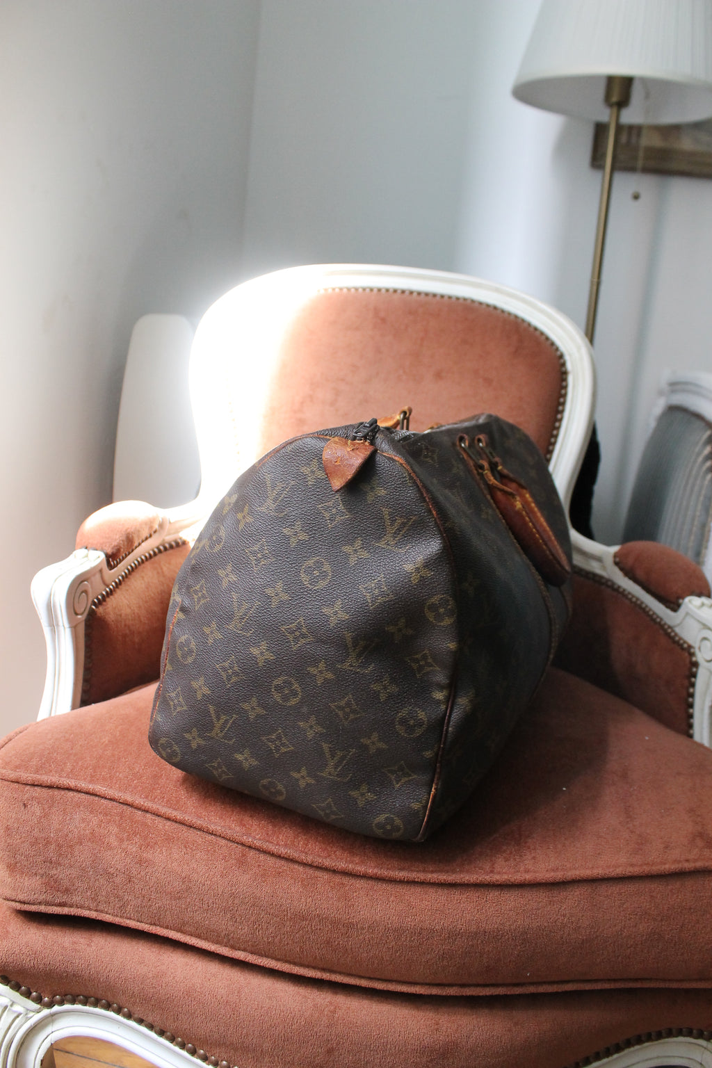 Louis Vuitton sac de voyage Keepall 45 en toile monogram et cuir