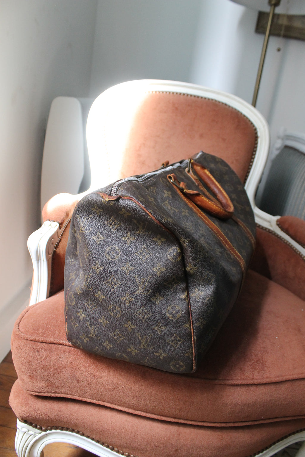 Louis Vuitton sac de voyage Keepall 45 en toile monogram et cuir