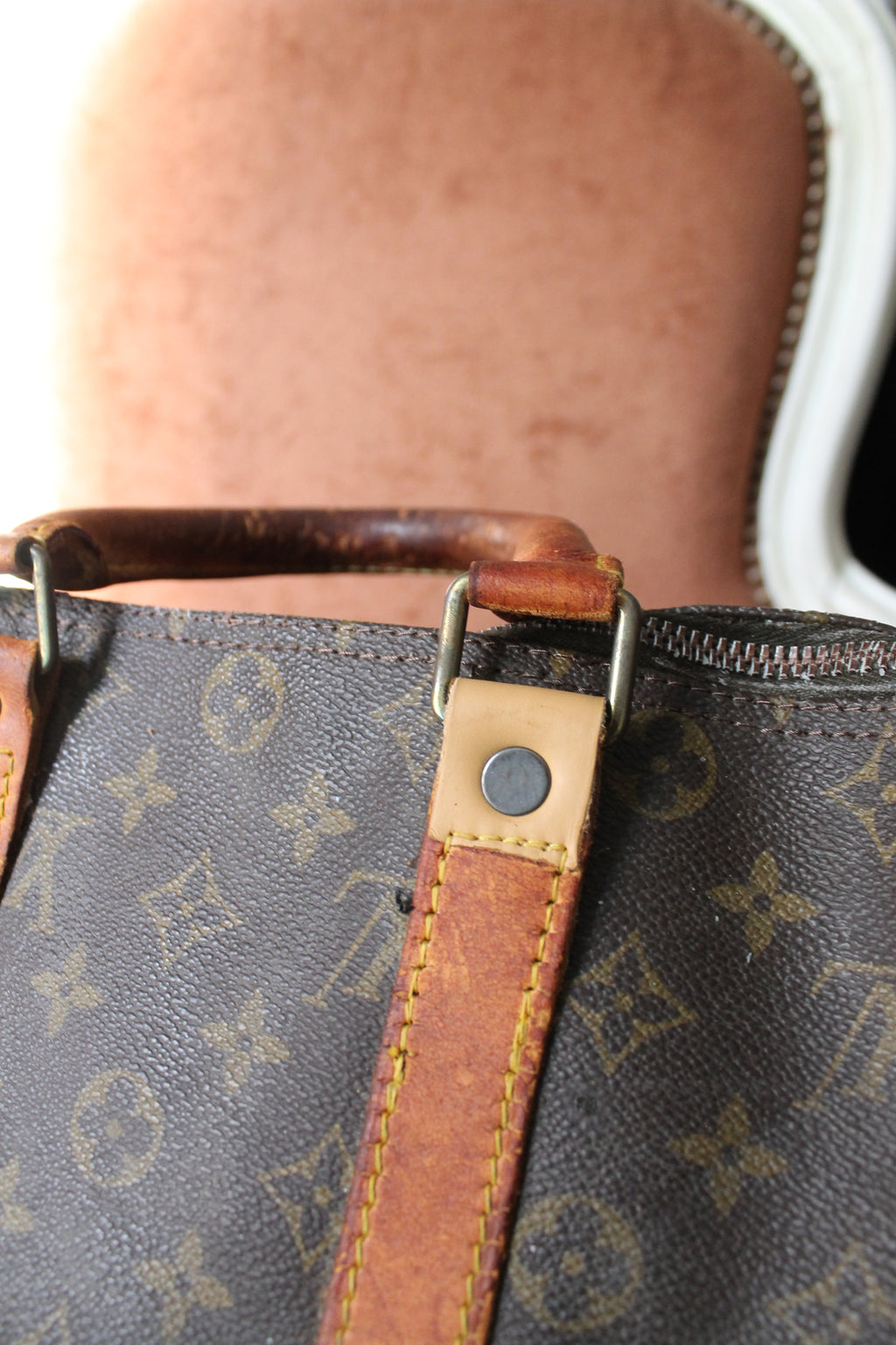 Louis Vuitton sac de voyage Keepall 45 en toile monogram et cuir