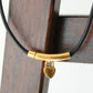 Hermès collier à breloque coeur cadenas plaqué or