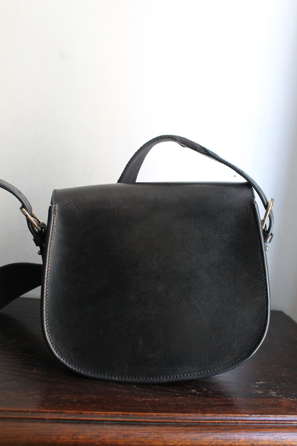 Soeur sac à main en cuir noir