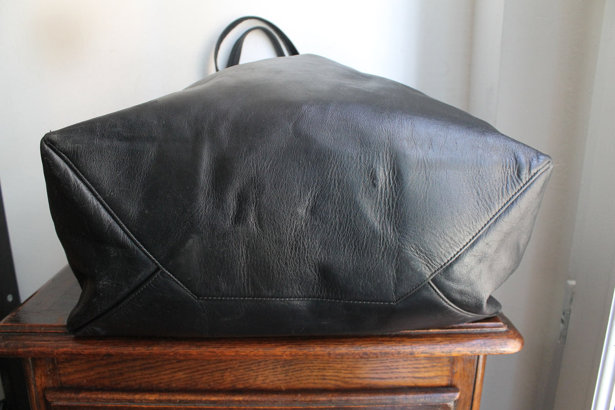Céline sac cabas en cuir noir