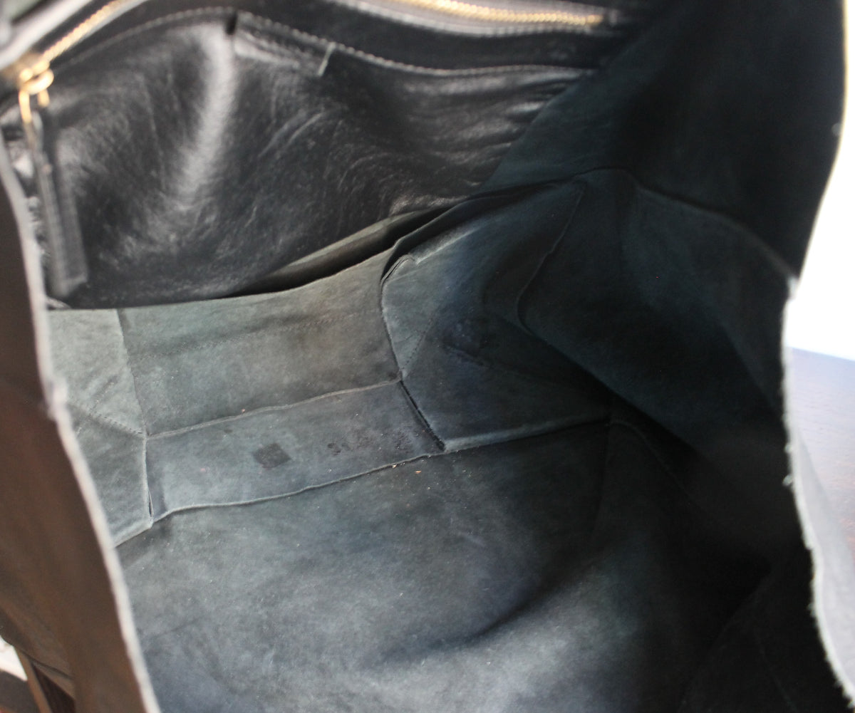 Céline sac cabas en cuir noir