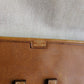 Hermès pochette modèle Jige en cuir gold grainé