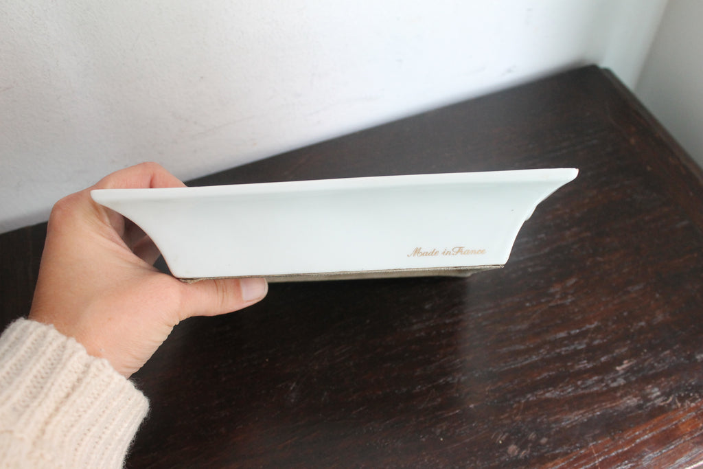 Hermès vide-poche en porcelaine de Limoges représentant le Marquis de Montcalm