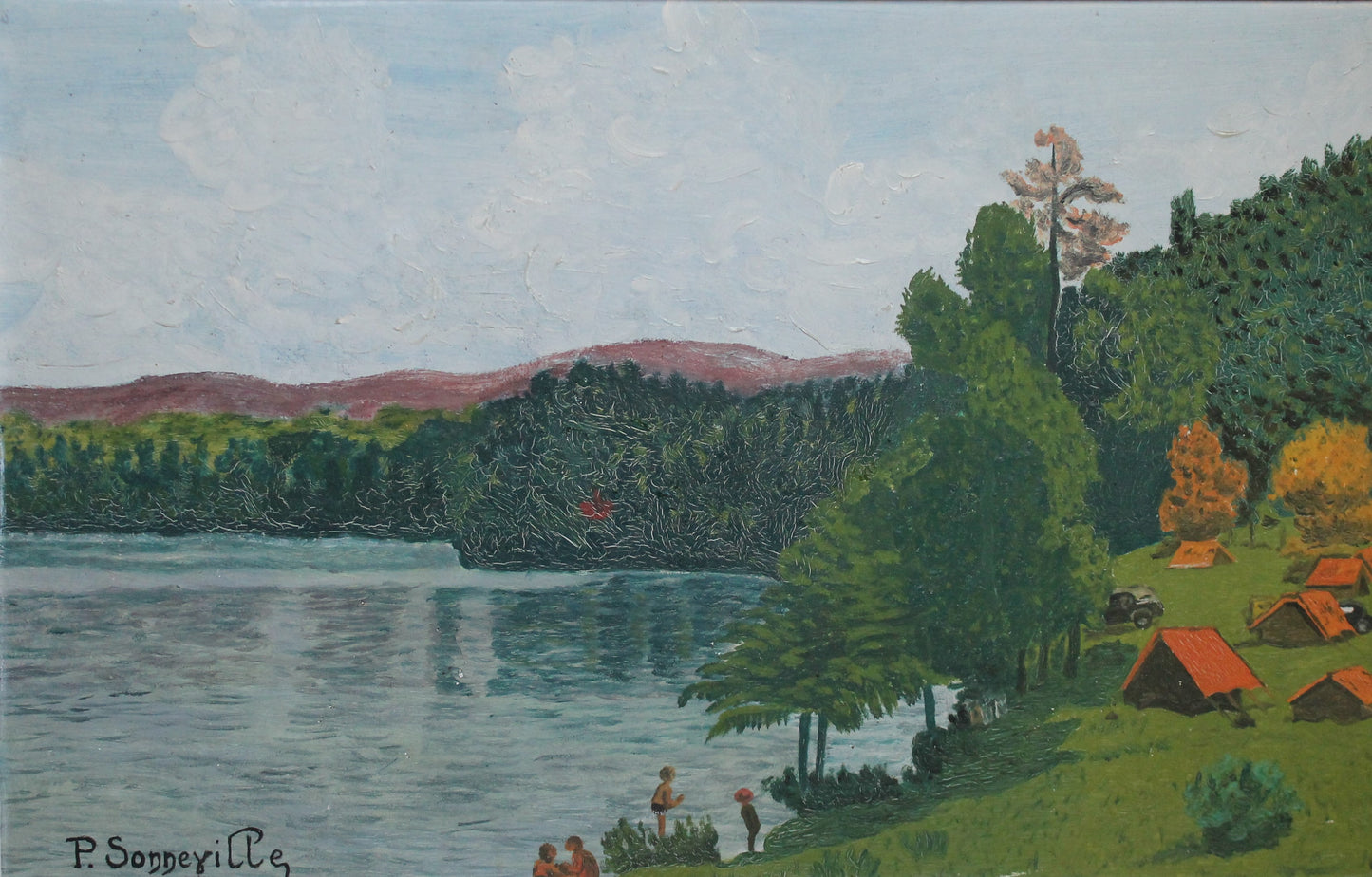 P. Sonneville "Holidays at the lake"