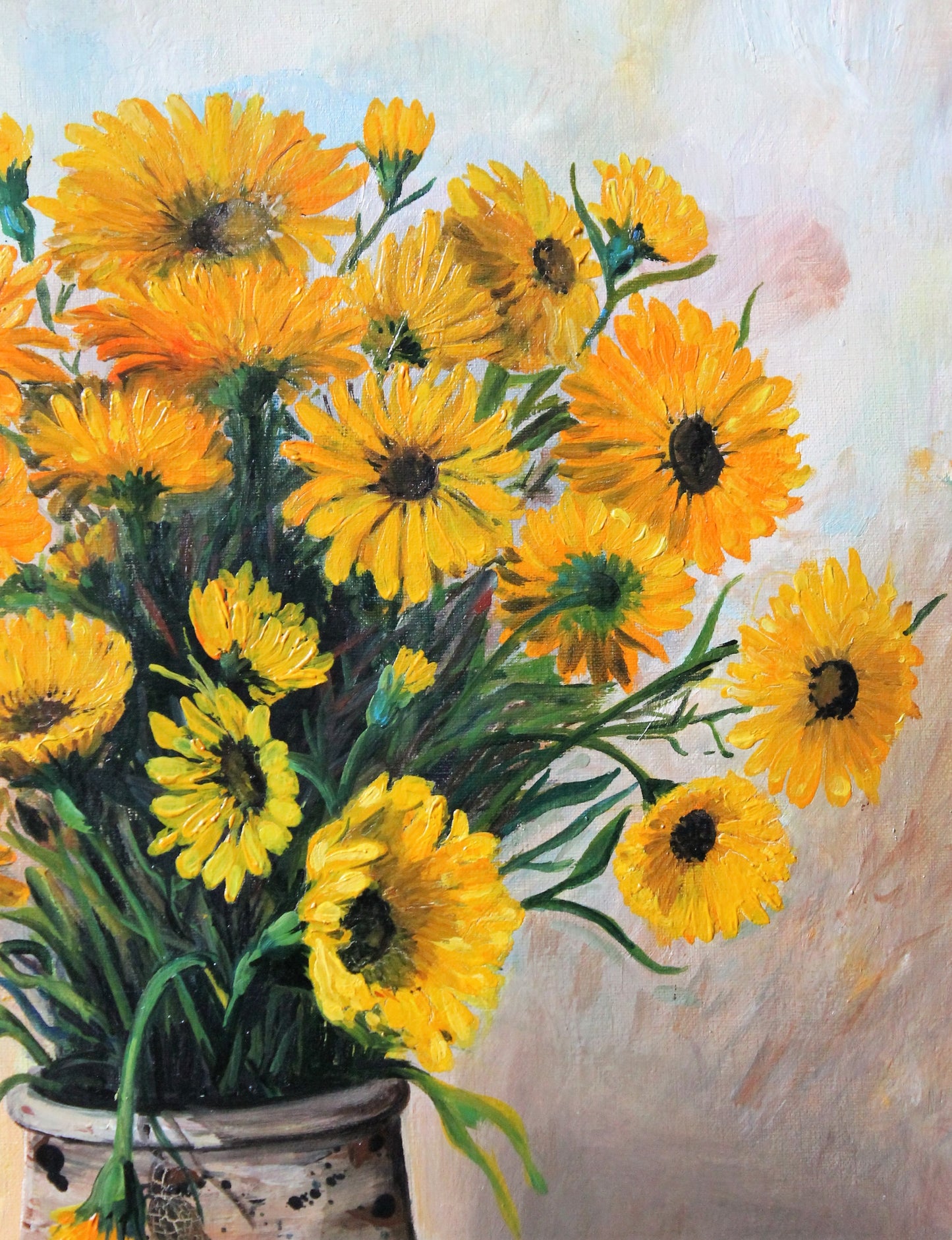 Viollet F. "Bouquet of yellow flowers"