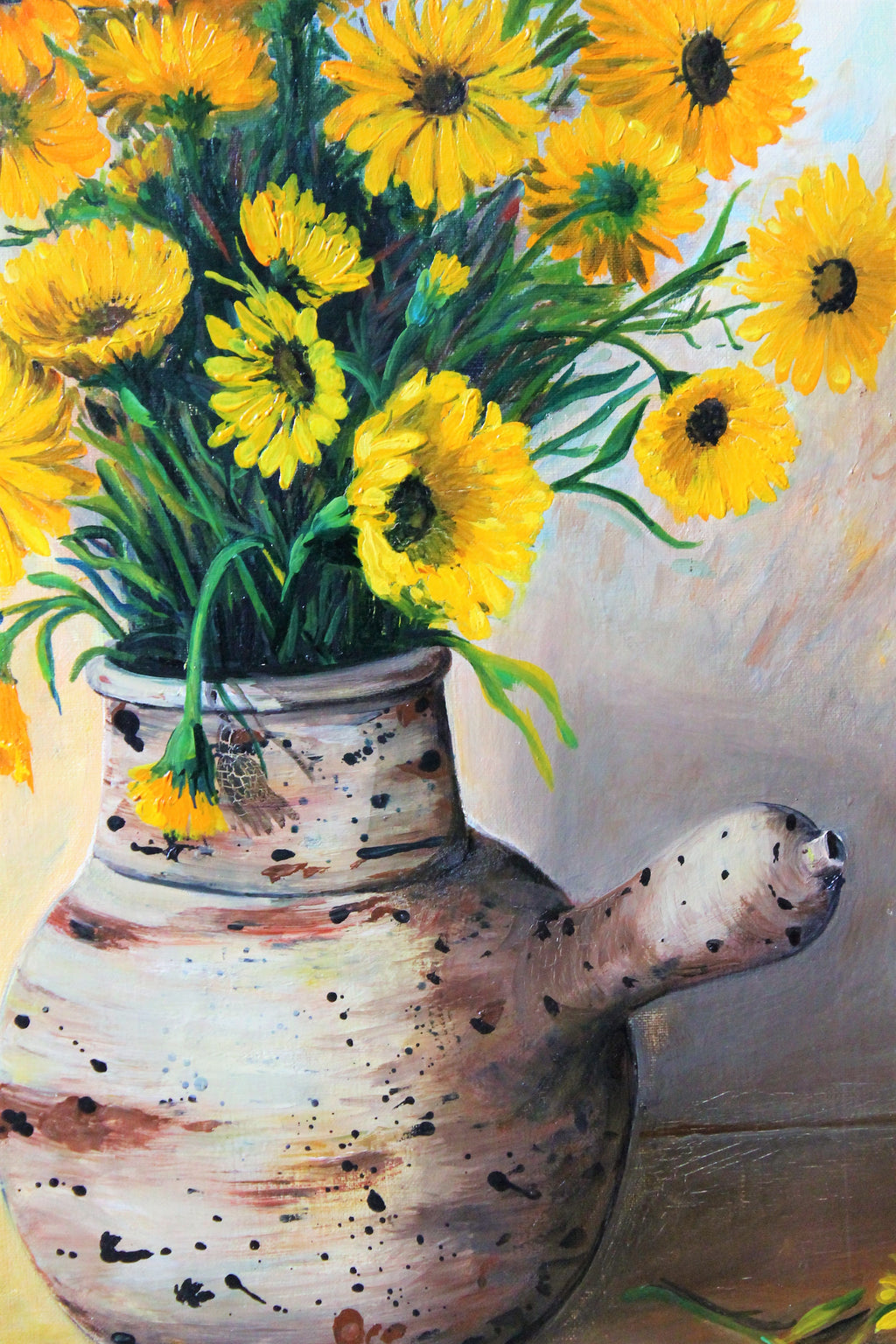 Viollet F. "Bouquet of yellow flowers"