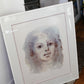 Leonor Fini (1907 - 1996) "Portrait of a young girl" numbered lithograph