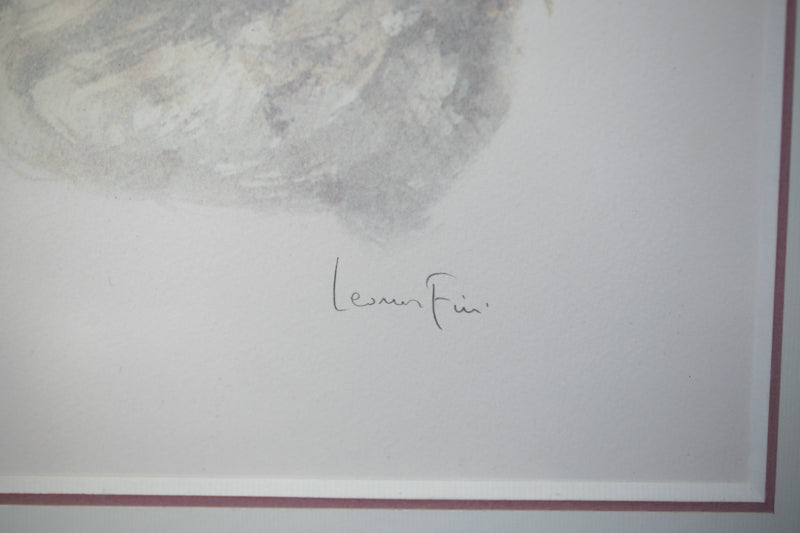 Leonor Fini (1907 - 1996) "Portrait of a young girl" numbered lithograph