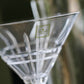 Christofle paire de verres à Martini cristal taillé collection Scottish