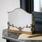 Porte lettre ou range courrier en porcelaine et bronze style Louis XVI fin XIXe siècle
