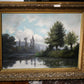 Eugène Jules Delahogue (1867 - 1930) "Reflets sur le lac"