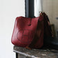 Hermès sac à main vintage modèle Evelyne cuir rouge bordeaux