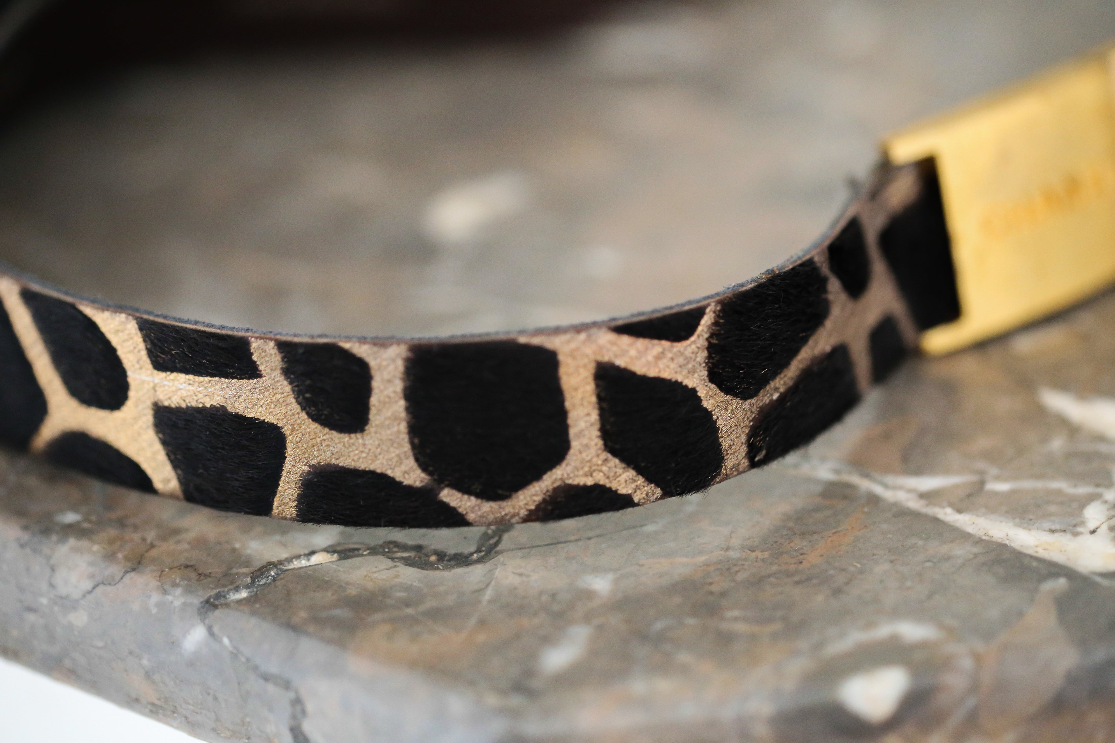 Chanel ceinture taille haute en cuir