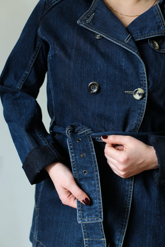 Céline veste en jean longue