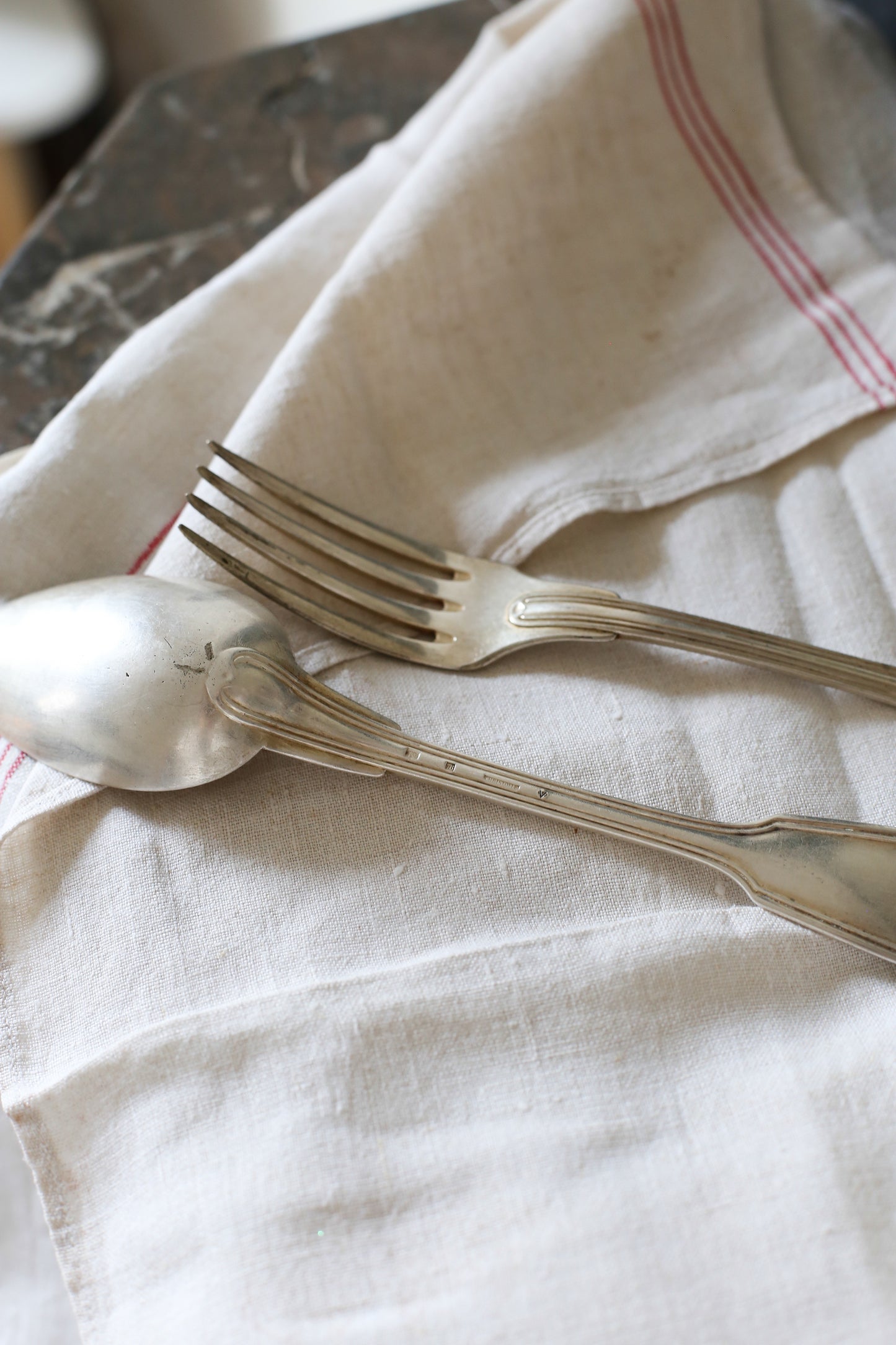 Two Christofle silver-plated cutlery, net model, early 20th century