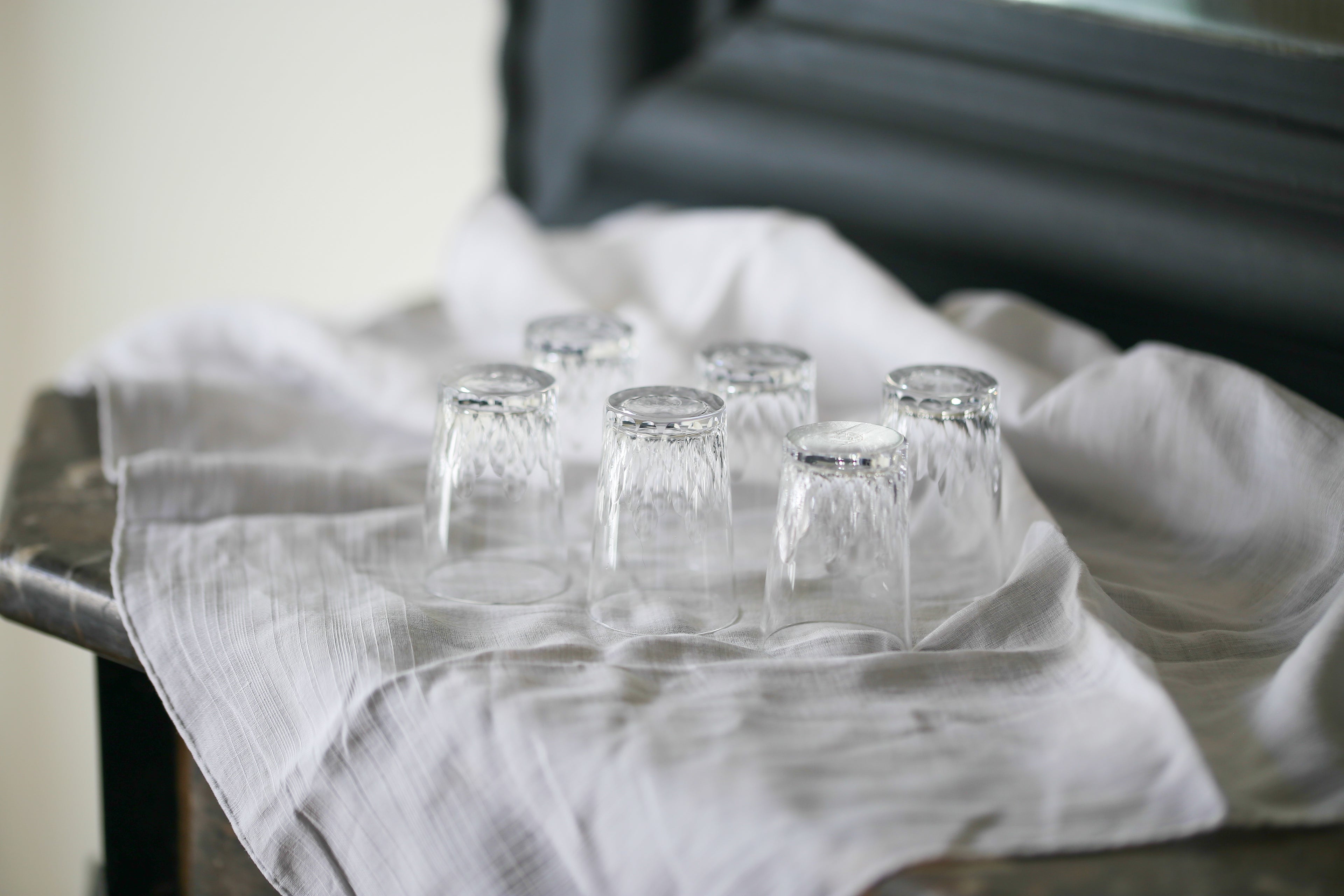 6 verres à liqueur en cristal Baccarat modèle Richelieu
