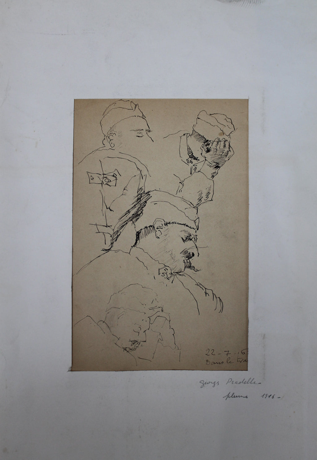 Georges Pradelle (1865-1934/35) "Les poilus" 1916
