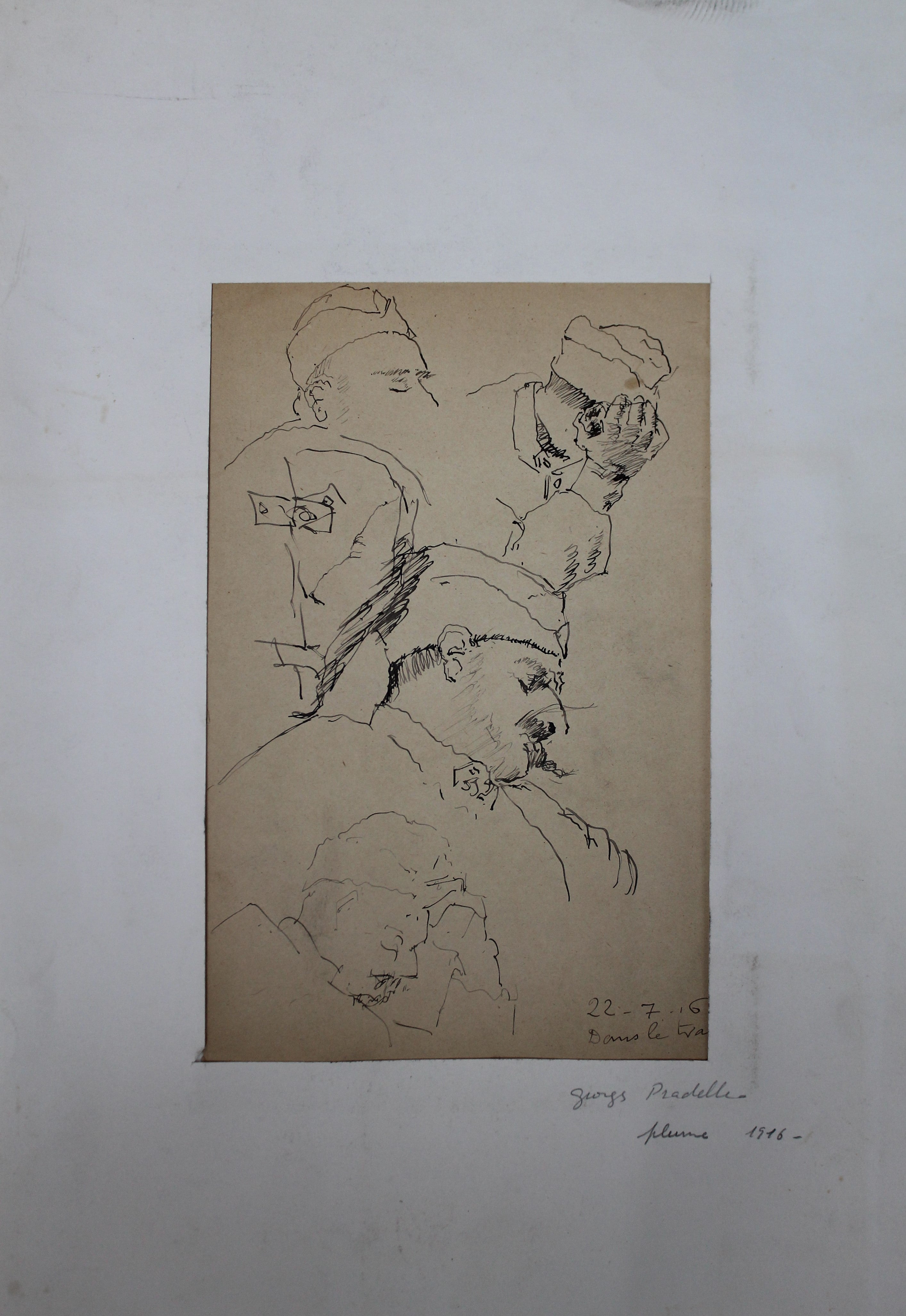 Georges Pradelle (1865-1934/35) "Les poilus" 1916