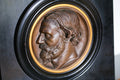 Médaillon en bronze patiné réalisé par Eugène Guillaume (1822 - 1905) représentant l'architecte Alexis Paccard (1817 - 1867)